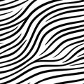 Zebra Black White Seamless Stripes Vector Background Royalty Free Stock Photo