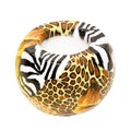 Zebra candle Royalty Free Stock Photo