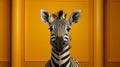 Minimalist Zebra: A Stylish And Emotive Capture