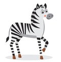 Zebra. Cartoon Animal Character. Cut Vector. Zebra Baby. Zebra Head. Zebra Emoji.