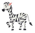 Zebra Cartoon Royalty Free Stock Photo