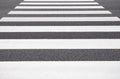 Zebra crossing from empty street