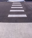 Zebra crossing safe way Royalty Free Stock Photo