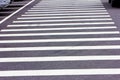 Zebra crosswalk on the road