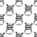 Zebra Face Pattern