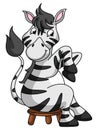 Zebra Funny Cartoon