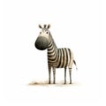 Zebra Hand In Mouth Art By Jon Klassen