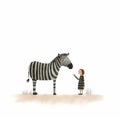Zebra Hand In Mouth: Art By Jon Klassen