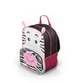 Zebra Kids Back Pack on a white. 3D illustration