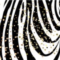 Zebra pattern gold dust Royalty Free Stock Photo