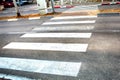 Zebra pedestrian crossing line in Israel