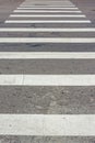 Zebra pedestrian crossing