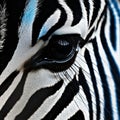 Zebra Print Close-up: Cross Processed High Contrast Uhd Image Royalty Free Stock Photo