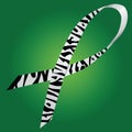 Zebra ribbon