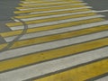 Zebra road marking