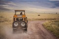 Jeep safari in the Ngorongoro Crater Royalty Free Stock Photo