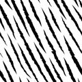 Zebra seamless pattern. Wildlife scratch claws texture. Wild animal scratched fabric print, tiger in jungle. Black