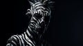 Ghoulpunk Afrofuturism: Powerful Image Of A Person With A Zebra