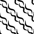 Zebra skin repeated seamless pattern. Black and white colors Royalty Free Stock Photo