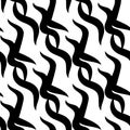 Zebra skin repeated seamless pattern. Black and white colors