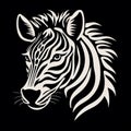 Werewolf Silhouette Zebra Stencil - Easy Level Carving With Low Details