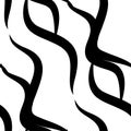 Zebra Stripes black and white pattern.Seamless Royalty Free Stock Photo