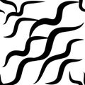 Zebra Stripes black and white pattern.Seamless Royalty Free Stock Photo