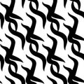 Zebra Stripes black and white pattern.Seamless Royalty Free Stock Photo