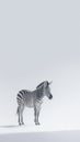 Zebra Stripes. Minimalistic Monochrome Beauty. Generative Ai