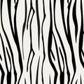 Zebra Stripes Seamless Pattern. Zebra print, animal skin, tiger stripes, abstract pattern, line background, fabric Royalty Free Stock Photo