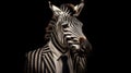 Zebra in suit. Successful businessman. Generative AI Royalty Free Stock Photo