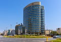 Zebra Tower office complex at Mokotowska street and Rondo Jazdy Polskiej circle in Mokotow district of Warsaw in Poland