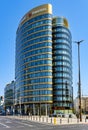 Zebra Tower office complex at Mokotowska street and Rondo Jazdy Polskiej circle in Mokotow district of Warsaw in Poland