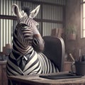 zebra in zoo zebras in zoo Amazing illustration. Royalty Free Stock Photo