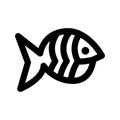 zebrafish icon or logo isolated sign symbol vector illustration