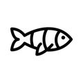 zebrafish icon or logo isolated sign symbol vector illustration