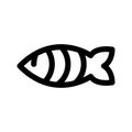 zebrafish icon or logo isolated sign symbol vector illustration