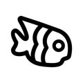 zebrafish icon or logo isolated sign symbol vector illustration