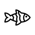 zebrafish icon or logo isolated sign symbol vector illustration