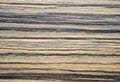 Zebrano oak, a flat polished natural wood surface close-up