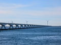 Zeeland Bridge over the Oosterschelde in the Netherlands Royalty Free Stock Photo
