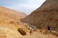 Zeelim gorge in Judea desert. Royalty Free Stock Photo