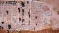 Zefat Cemetary Aerial flight view