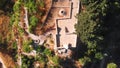 Zefat old Crusaders Fortress Aerial view