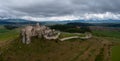 View of the medieval Spis Castle in Eastern Slovakia Royalty Free Stock Photo