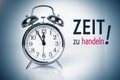 Zeit zu handlen (Time for action) Royalty Free Stock Photo