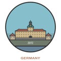 Zeitz. Cities and towns in Germany Royalty Free Stock Photo