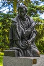 Zelazowa Wola, Poland - Statue of Fryderyk Chopin - iconic Polish pianist and composer - by polish sculptor Jozef Goslawski - in