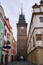 Zelena brana or the Green Gate at Pernstynske namesti in Pardubice, Czech Republic Royalty Free Stock Photo