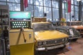 Soviet slot machine `Sniper-2` in the exposition of the museum of retro cars